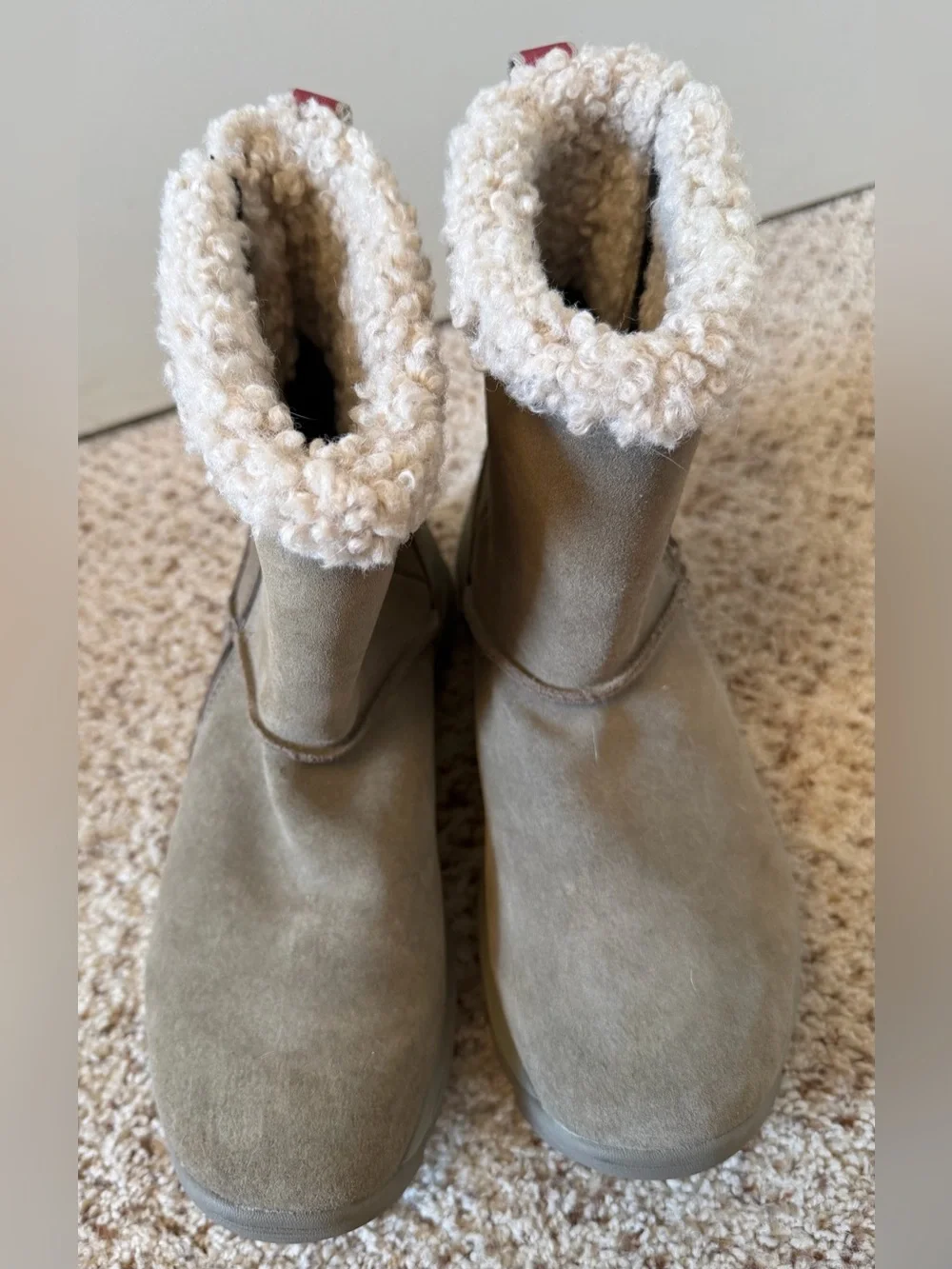 Merrell Women’s Icepack 2 Zippered Waterproof Boots, Gray-Tan, Size 9.5